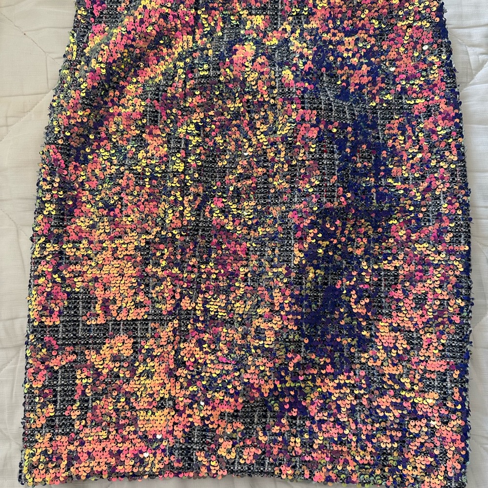 Hilary Radley for Katherine Barclay sequin and tweed pencil skirt size M
